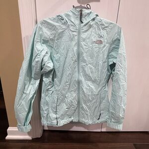 The North Face Light Blue Rain Coat